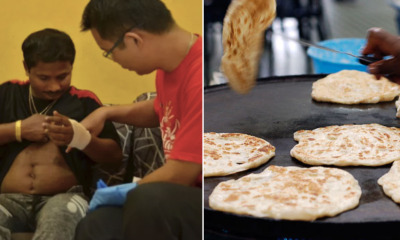 BN Supporters Try to Press Man's Face Against Hot Skillet For Placing PKR Flags on Table - WORLD OF BUZZ