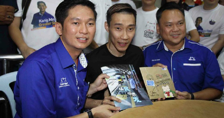 Lee Chong Wei Makes Surprise Visit to Support Close Friend Contesting for BN in Selayang - WORLD OF BUZZ 4