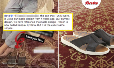 Malaysians Looking for Tun Mahathir's Slippers and Bata Responded! - WORLD OF BUZZ