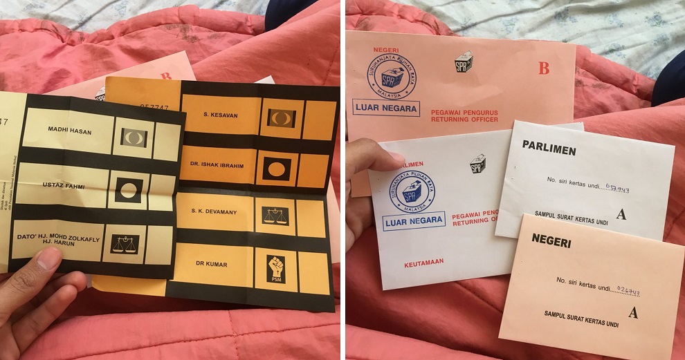 M'sian Receives Postal Votes More Than 2 Weeks After GE14, Netizens Call For Electoral Reform - WORLD OF BUZZ