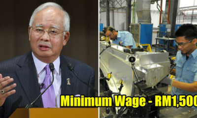 Najib: Minimum Wage to be Raised to RM1,500 and Fathers to Get 3 Days of Paternity Leave If BN Wins - WORLD OF BUZZ