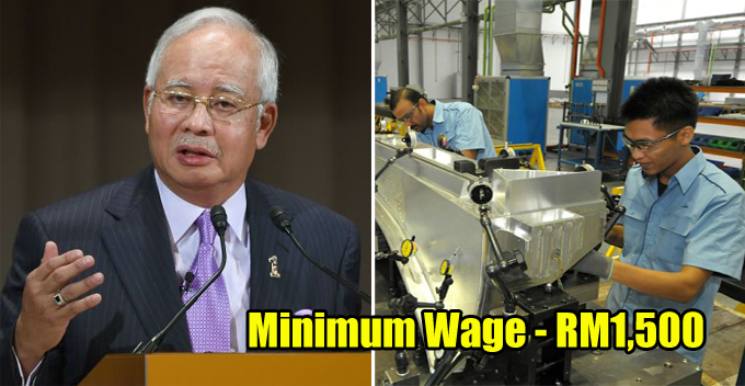 Najib: Minimum Wage to be Raised to RM1,500 and Fathers to Get 3 Days of Paternity Leave If BN Wins - WORLD OF BUZZ