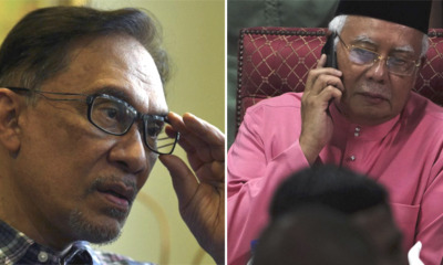 "Shattered" Najib Actually Called Anwar Twice the Night He Lost the GE Asking for Advice - WORLD OF BUZZ