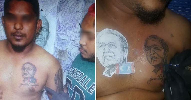 This M'sian Loves Mahathir So Much He Actually Got Inked with His Face! - WORLD OF BUZZ 2