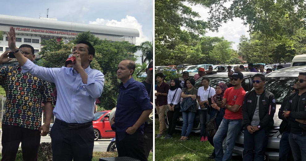 UMNO & JMM Leaders Protest Outside MACC Want Tun M to Be Investigated - WORLD OF BUZZ 1
