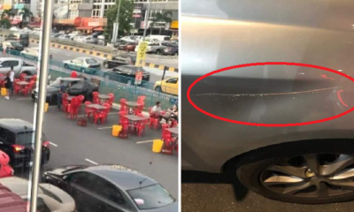 Angry Drivers Complain That Food Court Near C180 Hogs Parking Spaces, Cars Allegedly Got Scratched - WORLD OF BUZZ 3