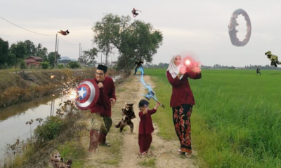Check Out This Family's Blockbuster-Themed Raya Photos That Have Gone Viral! - WORLD OF BUZZ