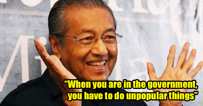 Dr M Says He Can't Always Be Popular as the 'Mahthir Factor' Won't Last Forever - WORLD OF BUZZ