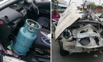 Man Suffers Severe Injuries When Gas Tank in Car Leaks and Explodes in Subang Jaya - WORLD OF BUZZ 2