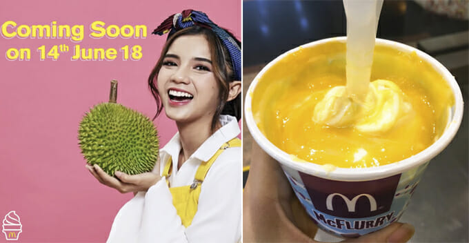 McDonald's D24 Durian Ice Cream Will be Back on 14 June 2018 - WORLD OF BUZZ
