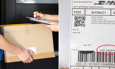 M'sian Almost Got Scammed of RM280 by a Parcel Labelled with 'Cash On Delivery' - WORLD OF BUZZ