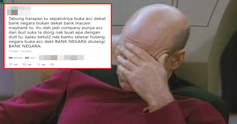 M'sian Gets Roasted After Tweeting That Tabung Harapan Should Have Opened a Bank Negara Account - WORLD OF BUZZ 6