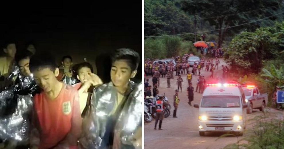 BREAKING: All 12 Boys & Their Football Coach Are Officially Out Of The Tham Luang Cave! - WORLD OF BUZZ 3