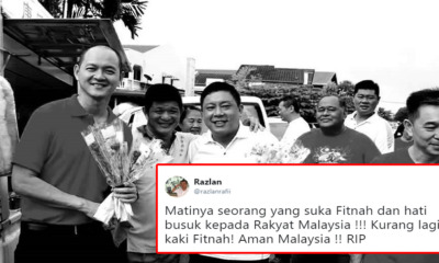 Former Umno Leader Called Out by Netizens For Disrespecting Recently Deceased DAP Assemblyman - WORLD OF BUZZ