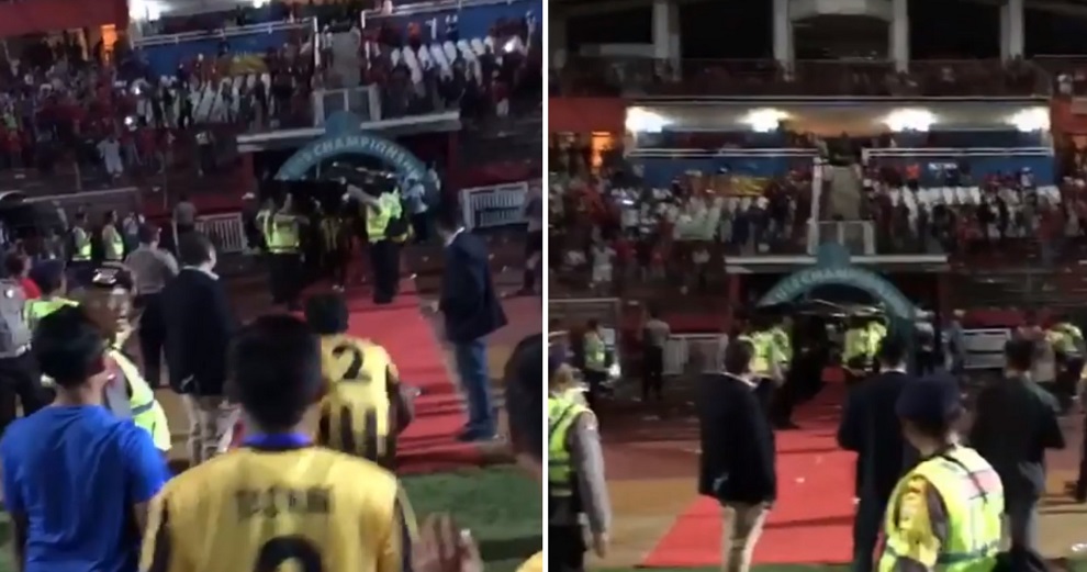 Indonesian Fans Throw Rocks at M'sian Under 19 Team After Win, Syed Saddiq to Visit Them Before Finals - WORLD OF BUZZ