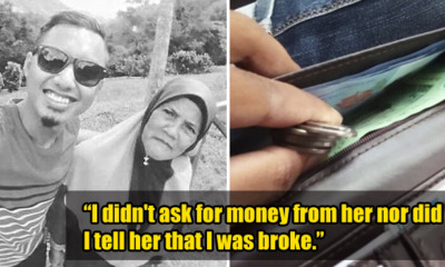 Mother Left With RM20 Secretly Puts RM9 and Some Coins into Poor Son's Wallet Before He Goes to Work - WORLD OF BUZZ