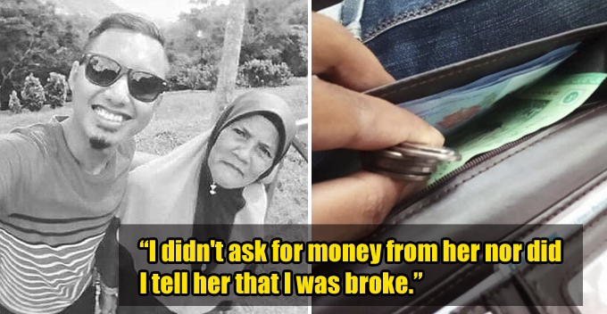 Mother Left With RM20 Secretly Puts RM9 and Some Coins into Poor Son's Wallet Before He Goes to Work - WORLD OF BUZZ