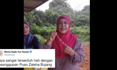Najib Touched by Jasin Wanita Umno Chief's Gold Bracelet Sacrifice - WORLD OF BUZZ