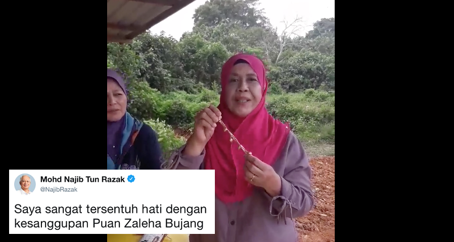 Najib Touched by Jasin Wanita Umno Chief's Gold Bracelet Sacrifice - WORLD OF BUZZ