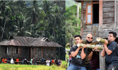Students and Villagers Move a Whopping 6,000kg House in Kuala Kangsar - WORLD OF BUZZ