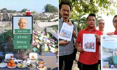 Police Report Lodged Against FB User Who Posted Photo of Najib's Face on Tombstone - WORLD OF BUZZ