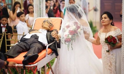 Father With Advanced Cancer Fulfills Last Wish Of Walking Down The Aisle - WORLD OF BUZZ