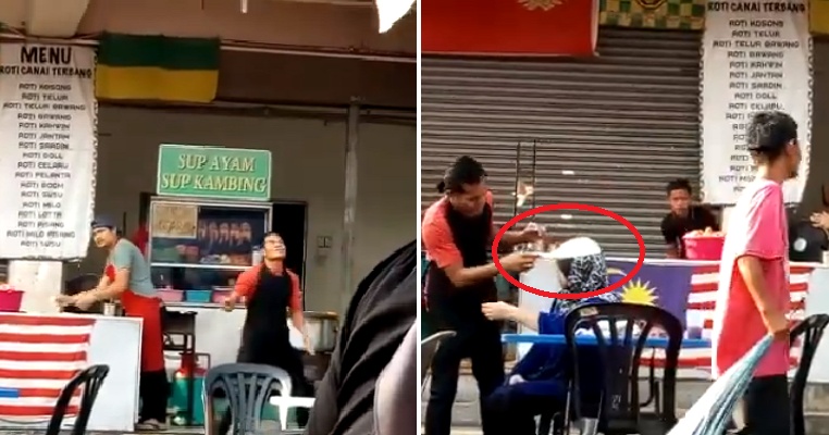 Hilarious Video of Flying Roti Canai Landing on Mak Cik's Head Goes Viral - WORLD OF BUZZ 3