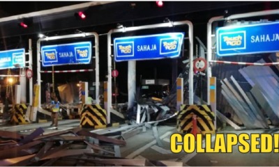Watch: The Moment Bukit Raja Toll Plaza Collapse - WORLD OF BUZZ 3
