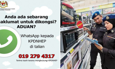 You Can Now Complain to KPDNKK Through Whatsapp Regarding SST, Here's How - WORLD OF BUZZ
