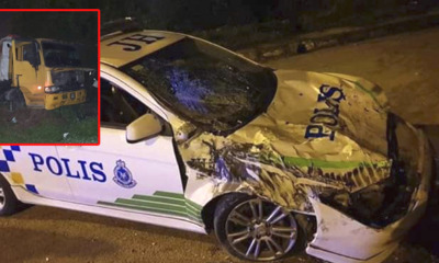 15-Year-Old M'sian Steals Lorry And Rams Through 2 Police Cars in High-Speed Chase - WORLD OF BUZZ 1