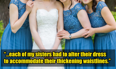 Bride Secretly Fattens Up Her Bridesmaids Before Wedding So She Can Get All The Attention - WORLD OF BUZZ
