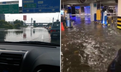 Heavy Rains in Klang & Subang Cause Traffic Congestion and Flood in Sunway Pyramid Parking Lot - WORLD OF BUZZ