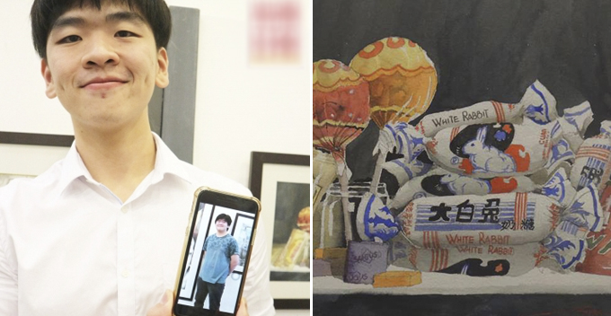 M'sian Artist Channels His Love For Food Into Paintings, Successfully Loses 30kg - WORLD OF BUZZ 1