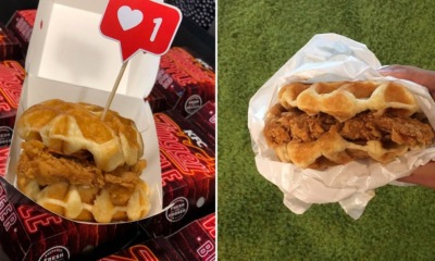WOB Tries: KFC's Brand New Zinger Waffle Burger - WORLD OF BUZZ 5