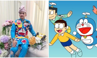 Doraemon Themed Baju Melayu Broke The Internet - WORLD OF BUZZ 1