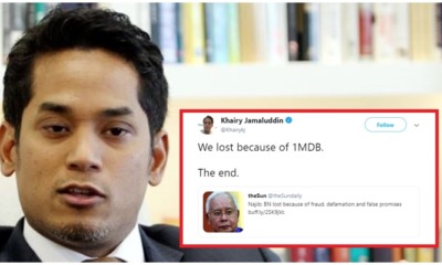 KJ Says BN Lost in GE14 Because of 1MDB, Not Pakatan's False Promises - WORLD OF BUZZ