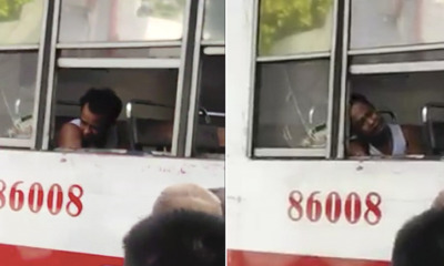 Man Hangs His Arm Outside Window While Sleeping, Gets Hit By Another Bus And Loses It - WORLD OF BUZZ