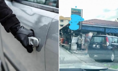 M'sian Girl Escapes From Criminals Breaking Into Her Car At Ampang Thanks to Habit of Locking Door - WORLD OF BUZZ 3