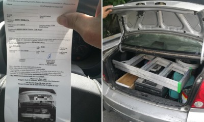 M'sian Man Kena Summons and Ordered to Court Because His Car Boot Had a Ladder and Tools - WORLD OF BUZZ 2
