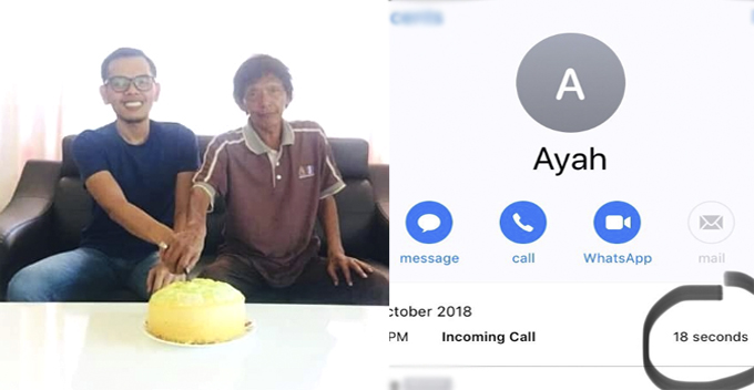 M'sian Son Regrets Only Speaking to Dad for 18 Seconds During Their Last Ever Phone Call - WORLD OF BUZZ