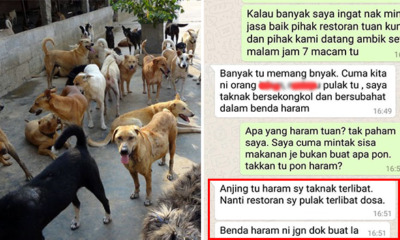 Restaurant Owner Refuses to Give Leftover Bones to Animal NGO Because Dogs Are Haram - WORLD OF BUZZ 1