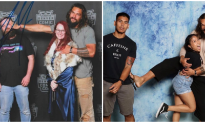 Aquaman Star Jason Momoa Pushes Husbands Away While Posing with Female Fans - WORLD OF BUZZ 9