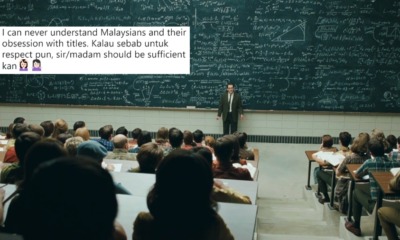 Are Malaysians Title Obsessed? Netizen Shares UK Experience Where Profs Insist On First Names - WORLD OF BUZZ 1