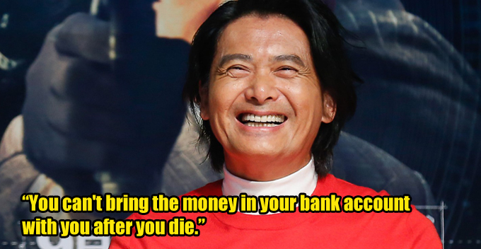 Chow Yun-Fat Will Donate His Entire Wealth Worth RM2.9 Billion to Charity After He Dies - WORLD OF BUZZ
