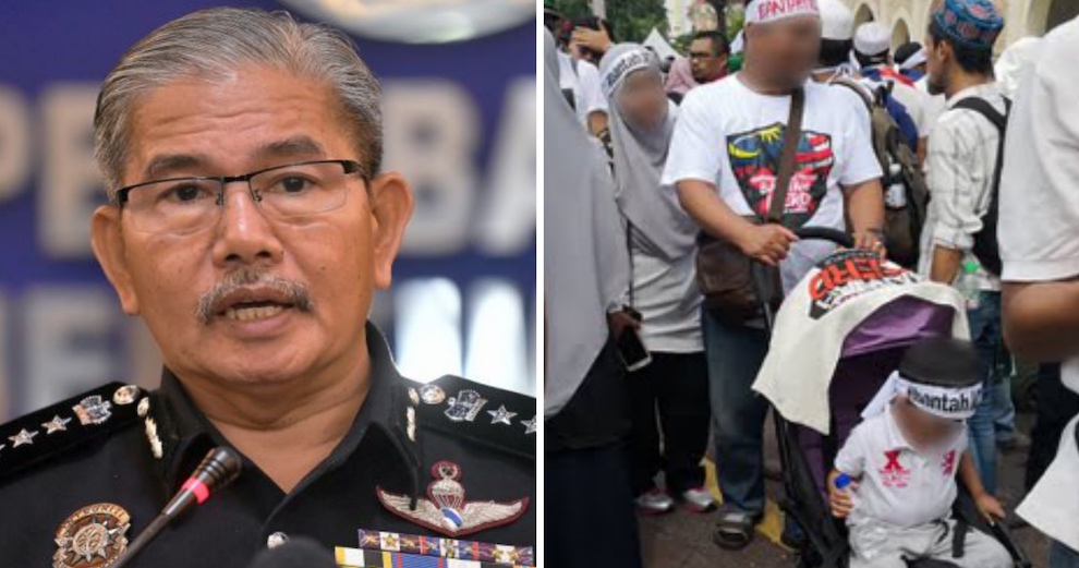 KL Police Chief: Anti-ICERD Participants Who Brought Children to Rally Could Be Fined Up to RM20,000 - WORLD OF BUZZ 2