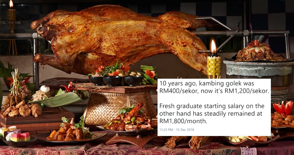 Netizen Laments Rising Prices Of Kambing Golek, Yet A Fresh Graduate's Salary Have Steadily Remained - WORLD OF BUZZ 1