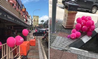 Netizens call out Foodpanda for Leaving Hundreds of Balloons All Over Bangsar - WORLD OF BUZZ