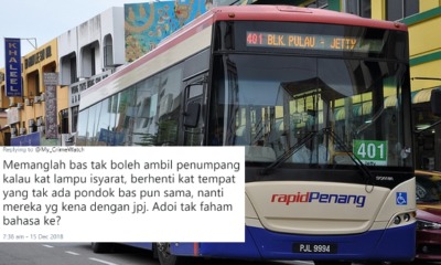 Penang Man Assaults Bus Driver For Not Allowing Him To Hop On At Traffic Light Junction - WORLD OF BUZZ 1