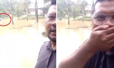 Video of TV3 Cameraman Falling From Boat While Covering Terengganu Flood Goes Viral - WORLD OF BUZZ 2