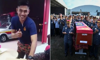 Video Showing Firefighter Adib Celebrating His Final Birthday Goes Viral After His Funeral - WORLD OF BUZZ